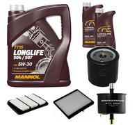 DENCKERMANN Controllo Set MANNOL LONGLIFE 5W-30 7L Per Chevrolet Nubira Kombi