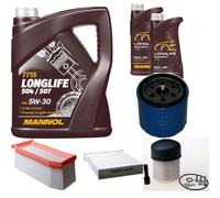 DENCKERMANN Controllo Set MANNOL LONGLIFE 5W-30 7L Per Dacia Lodgy 1.5 dCi