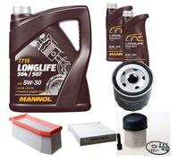 DENCKERMANN Controllo Set MANNOL LONGLIFE 5W-30 7L Per Dacia Lodgy 1.5 dCi