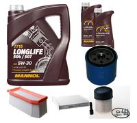 DENCKERMANN Controllo Set MANNOL LONGLIFE 5W-30 7L Per Dacia Logan MCV II