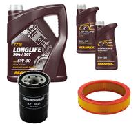 DENCKERMANN Controllo Set MANNOL LONGLIFE 5W-30 7L Per Fiat Punto Van 1.2 60