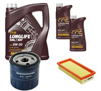 DENCKERMANN Controllo Set MANNOL LONGLIFE 5W-30 7L Per Fiat Punto Van 1.2 60