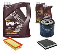 DENCKERMANN Controllo Set MANNOL LONGLIFE 5W-30 7L Per Fiat Punto Van 1.2 60