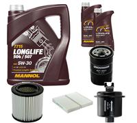 DENCKERMANN Controllo Set MANNOL LONGLIFE 5W-30 7L Per Honda CR-V II 2.0