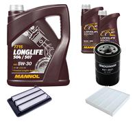 DENCKERMANN Controllo Set MANNOL LONGLIFE 5W-30 7L Per Honda HR-V 1.5I-VTEC