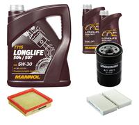 DENCKERMANN Controllo Set MANNOL LONGLIFE 5W-30 7L Per Honda HR-V 1.6 16V 4WD