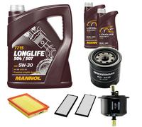 DENCKERMANN Controllo Set MANNOL LONGLIFE 5W-30 7L Per Hyundai Accent II 1.3