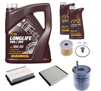 DENCKERMANN Controllo Set MANNOL LONGLIFE 5W-30 7L Per Hyundai I30 Kombi 1.6