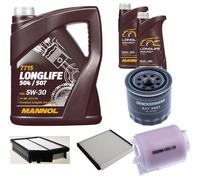 DENCKERMANN Controllo Set MANNOL LONGLIFE 5W-30 7L Per Hyundai I30 Kombi 1.6