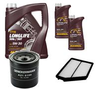DENCKERMANN Controllo Set MANNOL LONGLIFE 5W-30 7L Per Hyundai Matrix 1.6 1.8