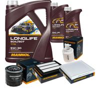 DENCKERMANN Controllo Set MANNOL LONGLIFE 5W-30 7L Per Hyundai Tucson 1.6 GDi