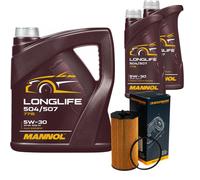 DENCKERMANN Controllo Set MANNOL LONGLIFE 5W-30 7L Per Jeep Wrangler III 2.8