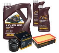 DENCKERMANN Controllo Set MANNOL LONGLIFE 5W-30 7L Per KIA Carens II 1.8 1.6
