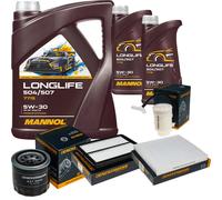 DENCKERMANN Controllo Set MANNOL LONGLIFE 5W-30 7L Per KIA Optima Sportswagon