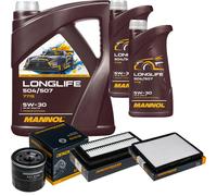 DENCKERMANN Controllo Set MANNOL LONGLIFE 5W-30 7L Per KIA Picanto 1.1 1.0