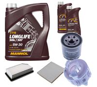 DENCKERMANN Controllo Set MANNOL LONGLIFE 5W-30 7L Per KIA Rio III 1.25 CVVT