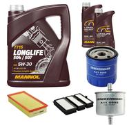 DENCKERMANN Controllo Set MANNOL LONGLIFE 5W-30 7L Per Lancia Zeta 2.0 16V