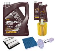 DENCKERMANN Controllo Set MANNOL LONGLIFE 5W-30 7L Per Lexus IS II 250