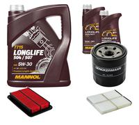 DENCKERMANN Controllo Set MANNOL LONGLIFE 5W-30 7L Per Mazda 626 V Station