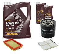 DENCKERMANN Controllo Set MANNOL LONGLIFE 5W-30 7L Per Mazda Premacy 1.9 2.0