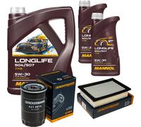 DENCKERMANN Controllo Set MANNOL LONGLIFE 5W-30 7L Per Mazda Tribute 2.0 4WD