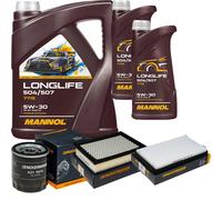 DENCKERMANN Controllo Set MANNOL LONGLIFE 5W-30 7L Per Mazda Tribute 2.3 AWD