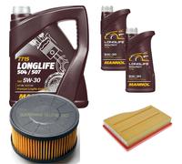 DENCKERMANN Controllo Set MANNOL LONGLIFE 5W-30 7L Per Mercedes-Benz A-Klasse