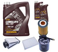 DENCKERMANN Controllo Set MANNOL LONGLIFE 5W-30 7L Per Mercedes-Benz C-Klasse