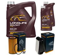 DENCKERMANN Controllo Set MANNOL LONGLIFE 5W-30 7L Per Mercedes-Benz C-Klasse