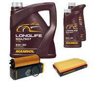 DENCKERMANN Controllo Set MANNOL LONGLIFE 5W-30 7L Per Mercedes-Benz CLS