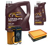 DENCKERMANN Controllo Set MANNOL LONGLIFE 5W-30 7L Per Mercedes-Benz Sprinter