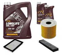 DENCKERMANN Controllo Set MANNOL LONGLIFE 5W-30 7L Per MINI Mini Cabriolet