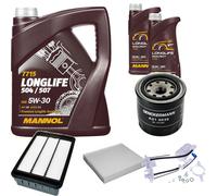 DENCKERMANN Controllo Set MANNOL LONGLIFE 5W-30 7L Per Mitsubishi Lancer VIII
