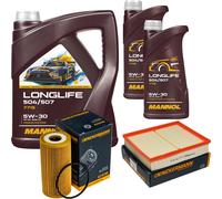 DENCKERMANN Controllo Set MANNOL LONGLIFE 5W-30 7L Per Nissan NP300 Navara