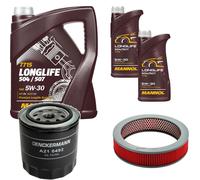 DENCKERMANN Controllo Set MANNOL LONGLIFE 5W-30 7L Per Nissan Pick-Up 2.4 4WD