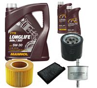 DENCKERMANN Controllo Set MANNOL LONGLIFE 5W-30 7L Per Saab 9-5 Kombi 2.0 T