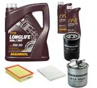 DENCKERMANN Controllo Set MANNOL LONGLIFE 5W-30 7L Per Seat Inca 1.9 SDi