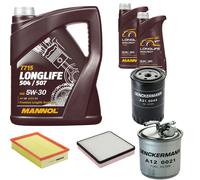DENCKERMANN Controllo Set MANNOL LONGLIFE 5W-30 7L Per Seat Toledo I 1.9 TDi