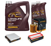 DENCKERMANN Controllo Set MANNOL LONGLIFE 5W-30 7L Per Smart Fortwo Coupe 0.8