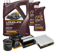 DENCKERMANN Controllo Set MANNOL LONGLIFE 5W-30 7L Per Suzuki Baleno 1.0