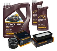 DENCKERMANN Controllo Set MANNOL LONGLIFE 5W-30 7L Per Suzuki Celerio 1.0