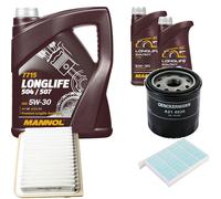 DENCKERMANN Controllo Set MANNOL LONGLIFE 5W-30 7L Per Suzuki Splash 1.2
