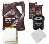 DENCKERMANN Controllo Set MANNOL LONGLIFE 5W-30 7L Per Suzuki Swift IV 1.2