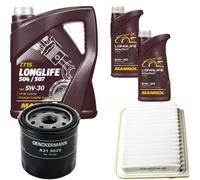 DENCKERMANN Controllo Set MANNOL LONGLIFE 5W-30 7L Per Suzuki Swift IV 1.2