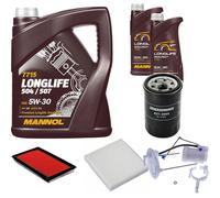 DENCKERMANN Controllo Set MANNOL LONGLIFE 5W-30 7L Per Suzuki SX4 1.6 VVT 4x4