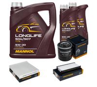 DENCKERMANN Controllo Set MANNOL LONGLIFE 5W-30 7L Per Suzuki SX4 1.6 VVT 4x4