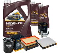 DENCKERMANN Controllo Set MANNOL LONGLIFE 5W-30 7L Per Suzuki Wagon R+ 1.3