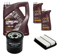 DENCKERMANN Controllo Set MANNOL LONGLIFE 5W-30 7L Per Toyota Camry 2.0