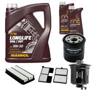 DENCKERMANN Controllo Set MANNOL LONGLIFE 5W-30 7L Per Toyota Carina E