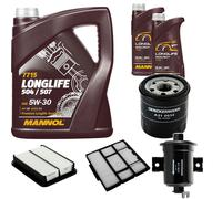 DENCKERMANN Controllo Set MANNOL LONGLIFE 5W-30 7L Per Toyota Corolla Compact
